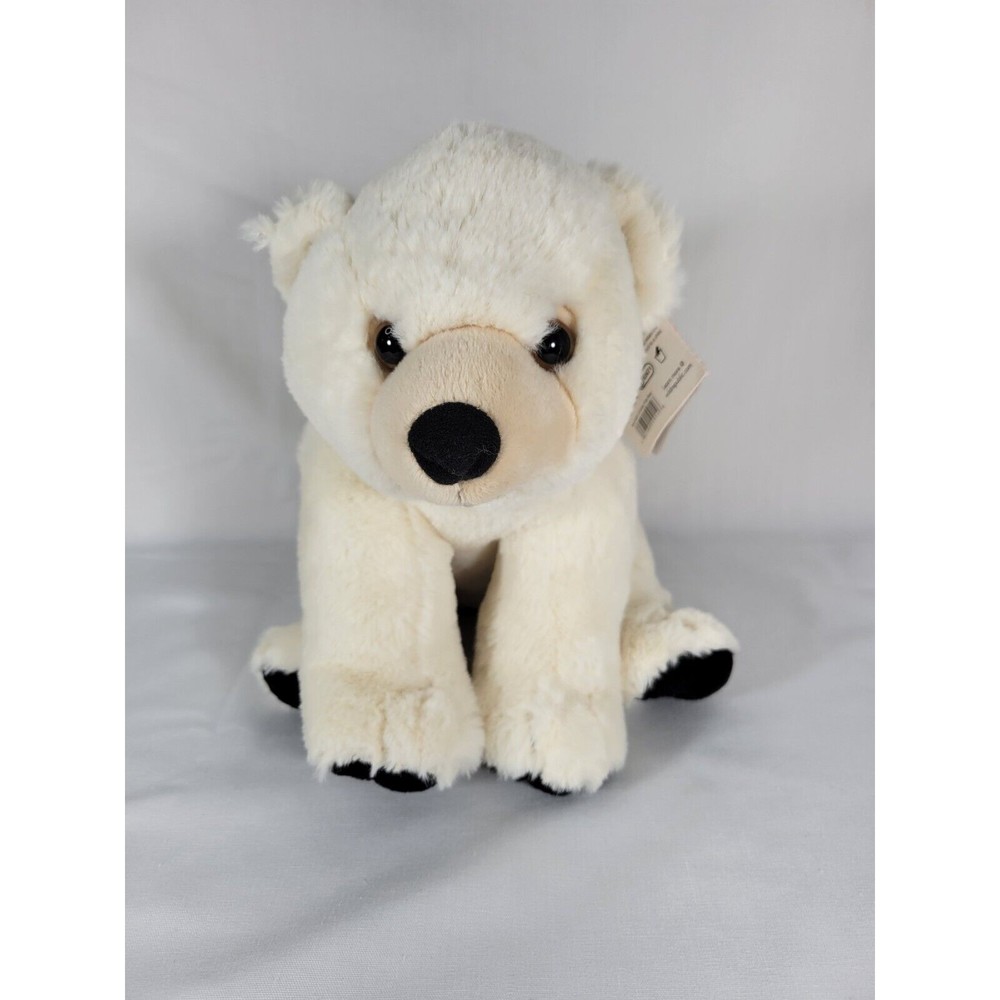 Wild Republic Polar Bear Plush Baby 10” inch Stuffed Animal Soft EUC Tags